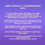 Official statement regarding Pandemonium festival in Australia.